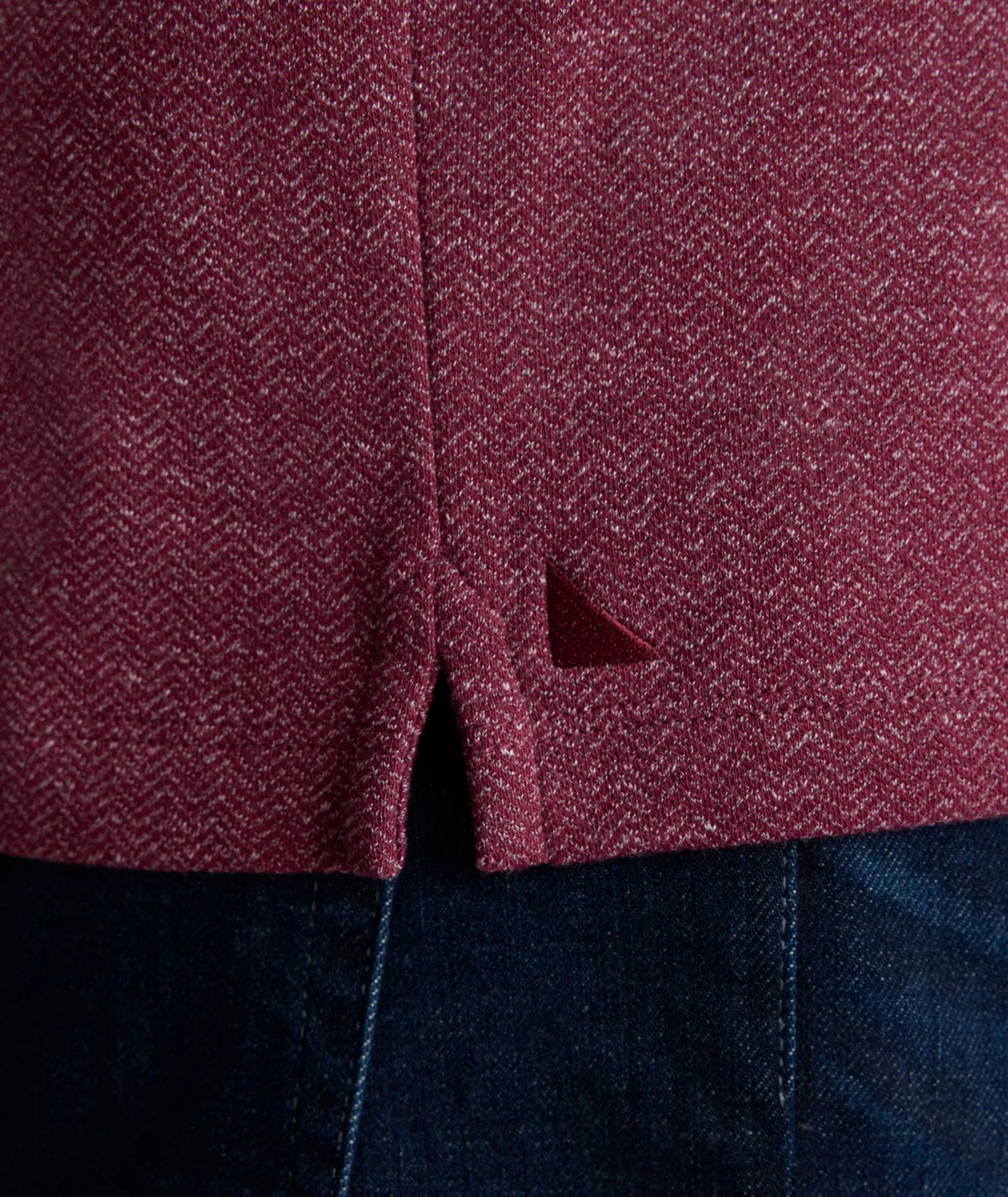 Stretch Cotton Herringbone Henley Comfy and Soft Casual Essentials