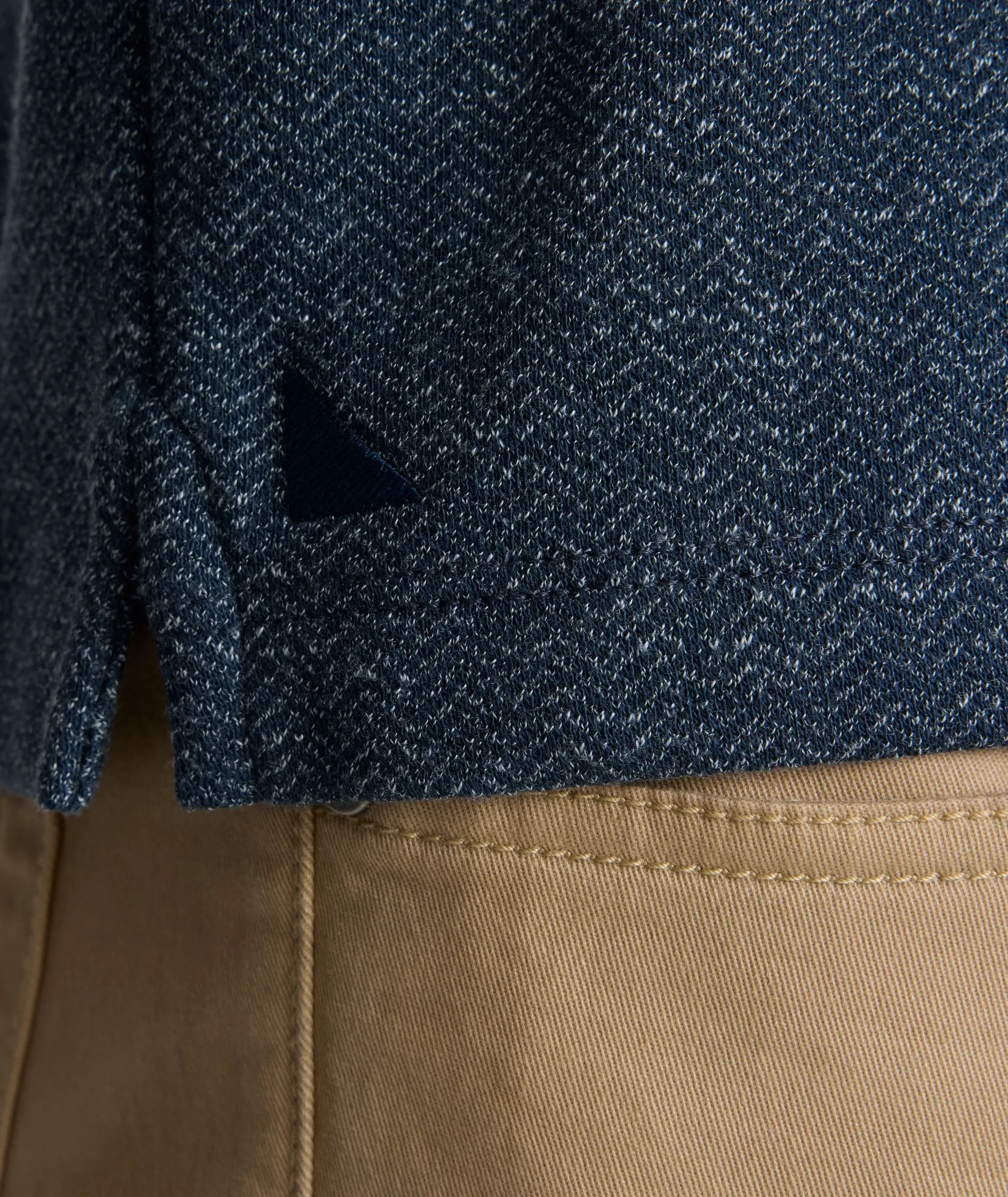 Stretch Cotton Herringbone Henley City Smart petite size