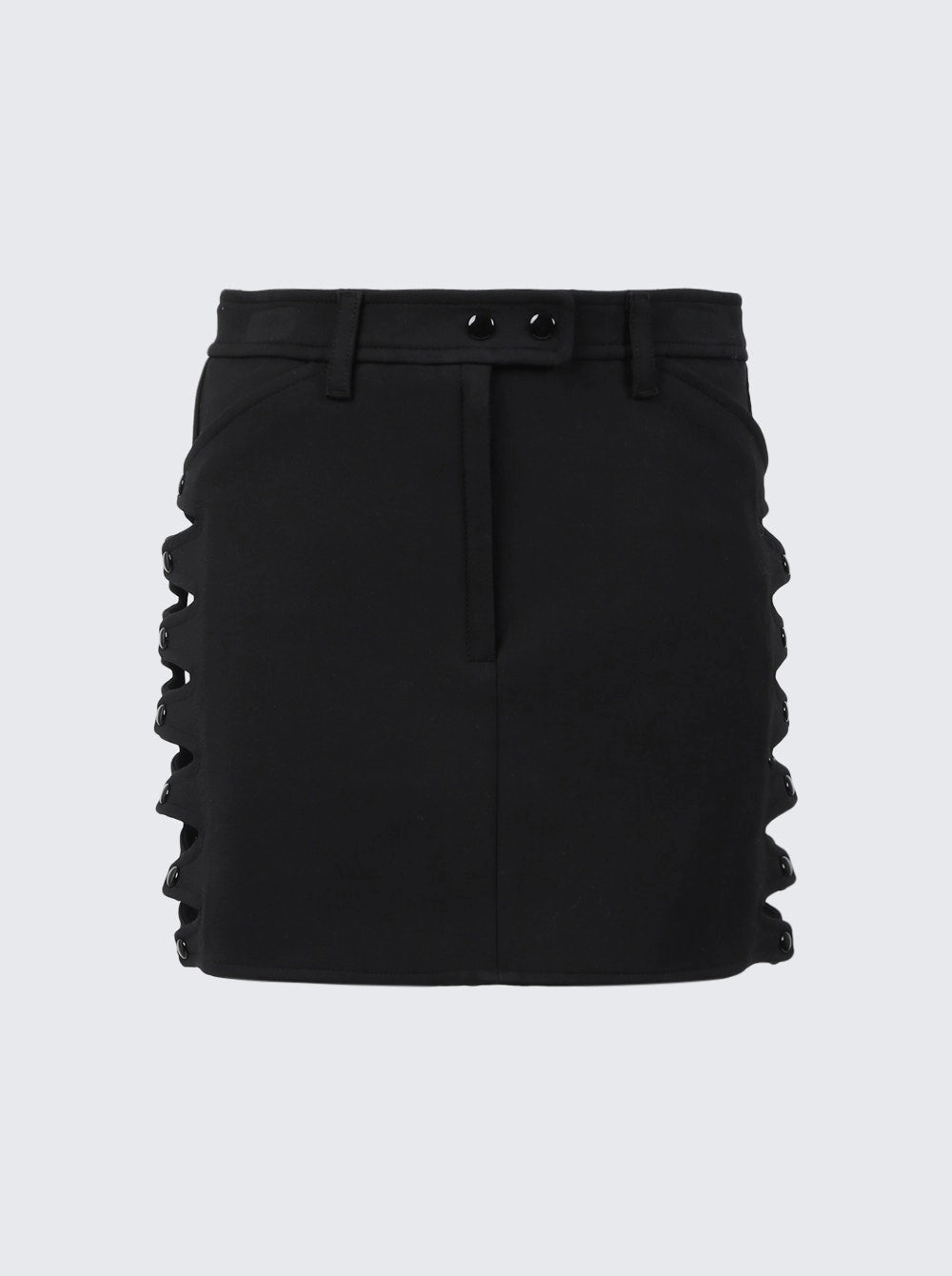 Winter Layering Gentle Wear Stretch Crepe V Cut Out Skirt