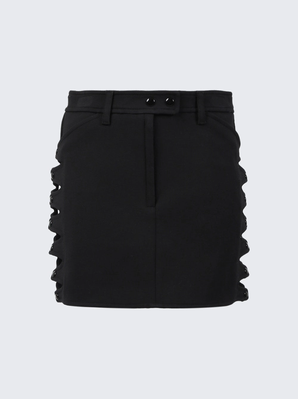 Stretch Crepe V Cut Out Skirt Office Appropriate