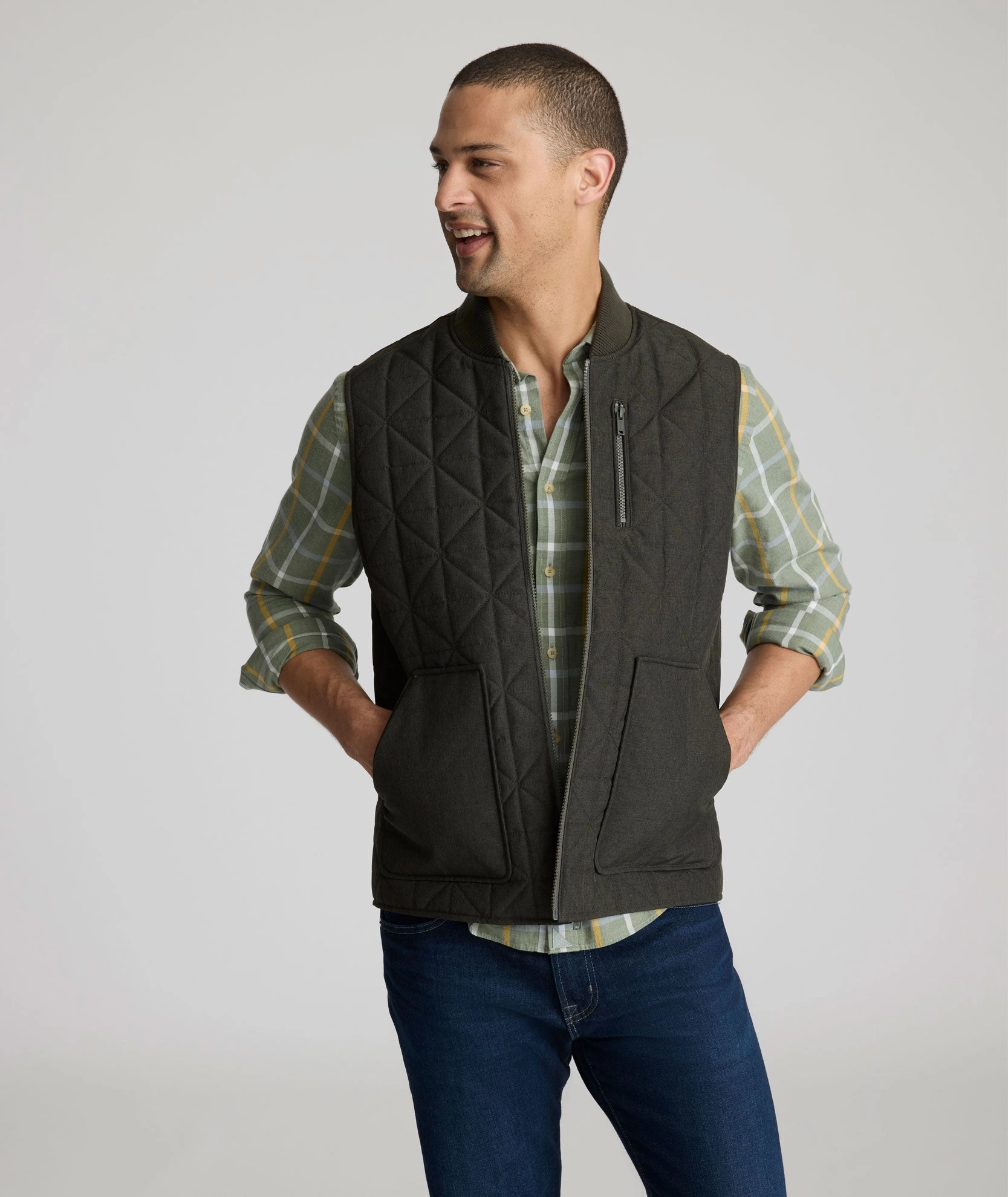Comfort Fit Quilted City Vest