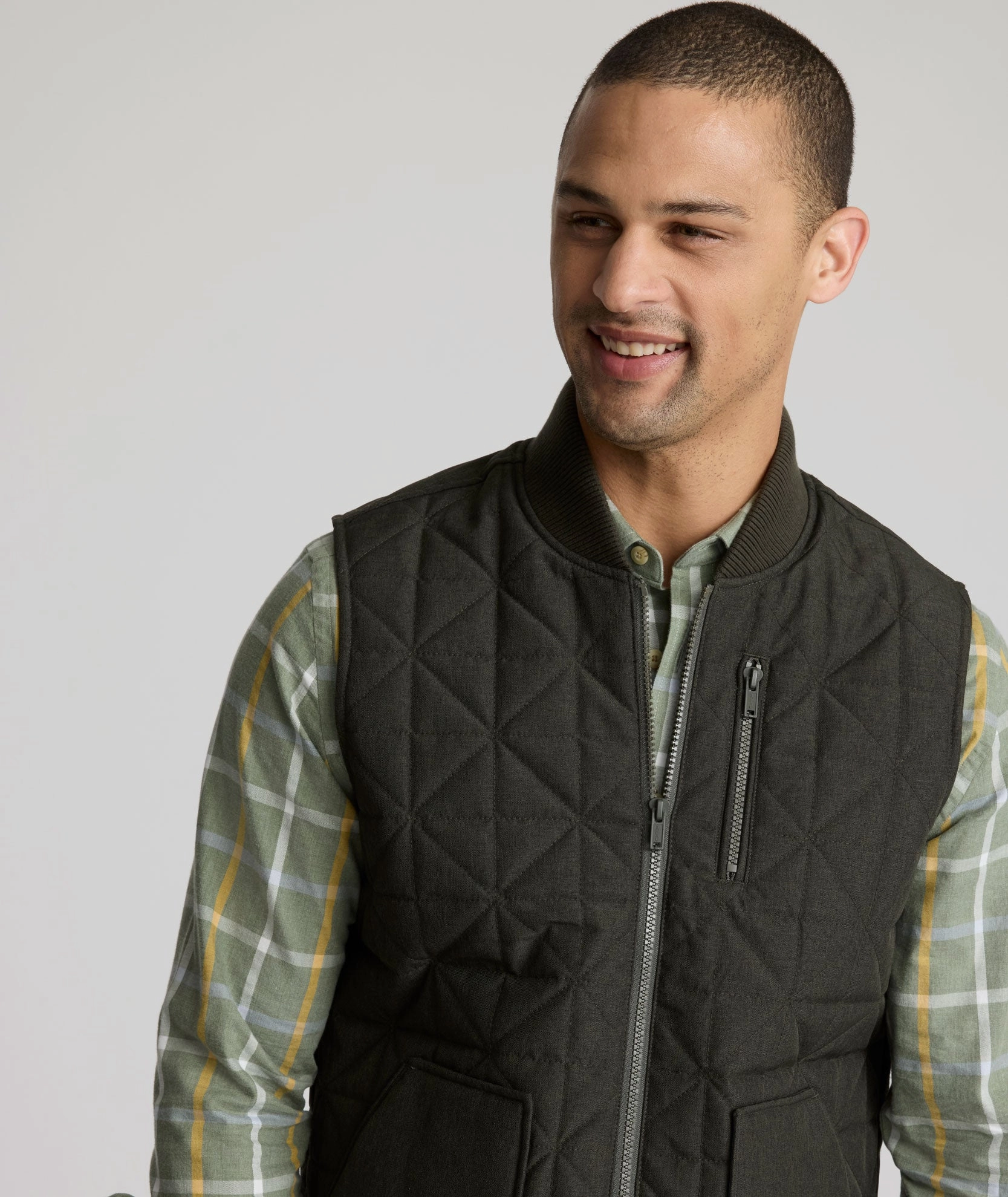 Quilted City Vest Convertible Cuff System GlowInTheDarkAccents