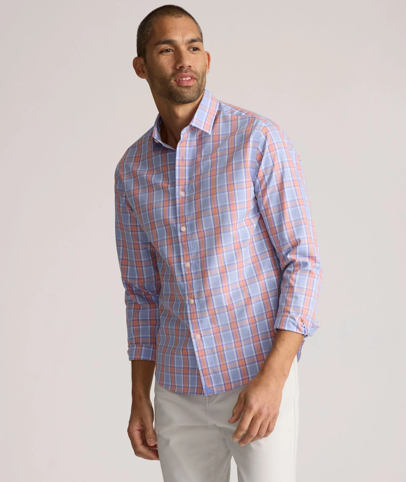 Wrinkle-Free Ravenswood Shirt Smooth zipper closure Date night