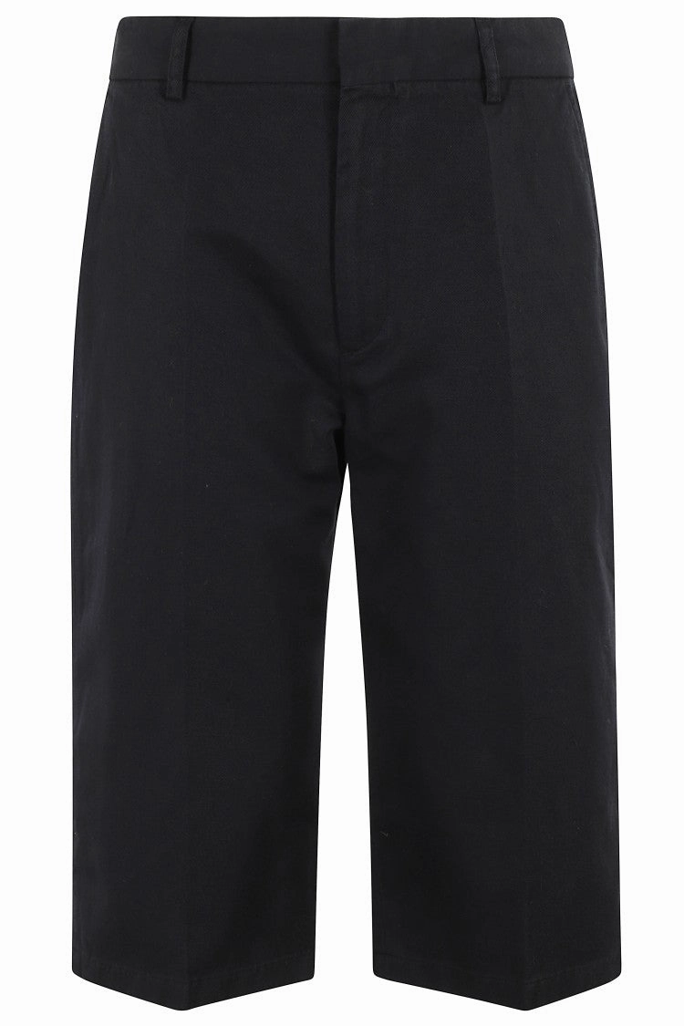 Tailored Black Linen Bermuda Shorts BreathableWebbing