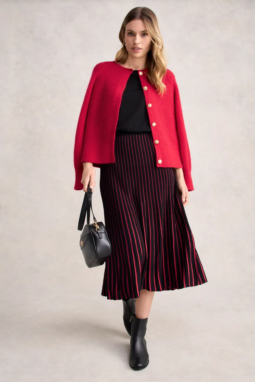 Lightweight Striped Knit Skirt - Multi Stripe