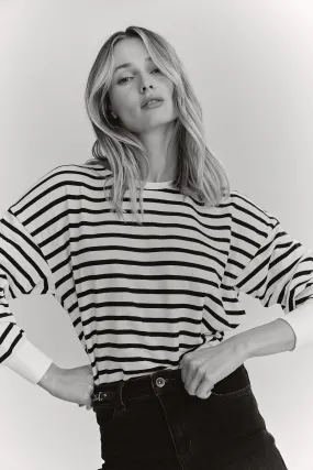 Striped oversize sweater Retro nostalgia