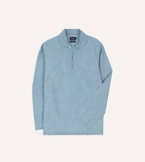 Blue Chambray Smock Chic Look