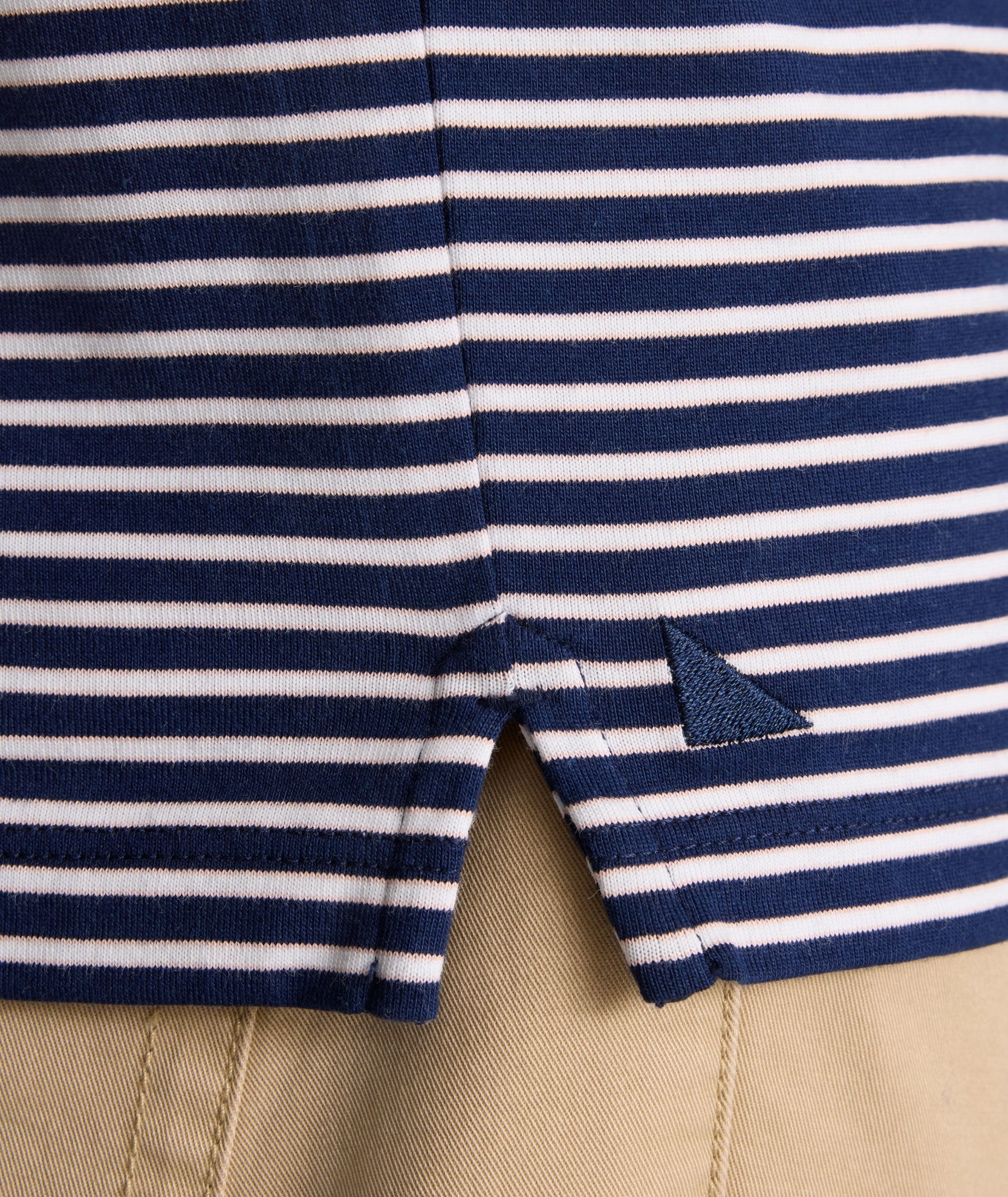 Ventilated Side Gussets Travel Essential Striped Jersey Performance Polo