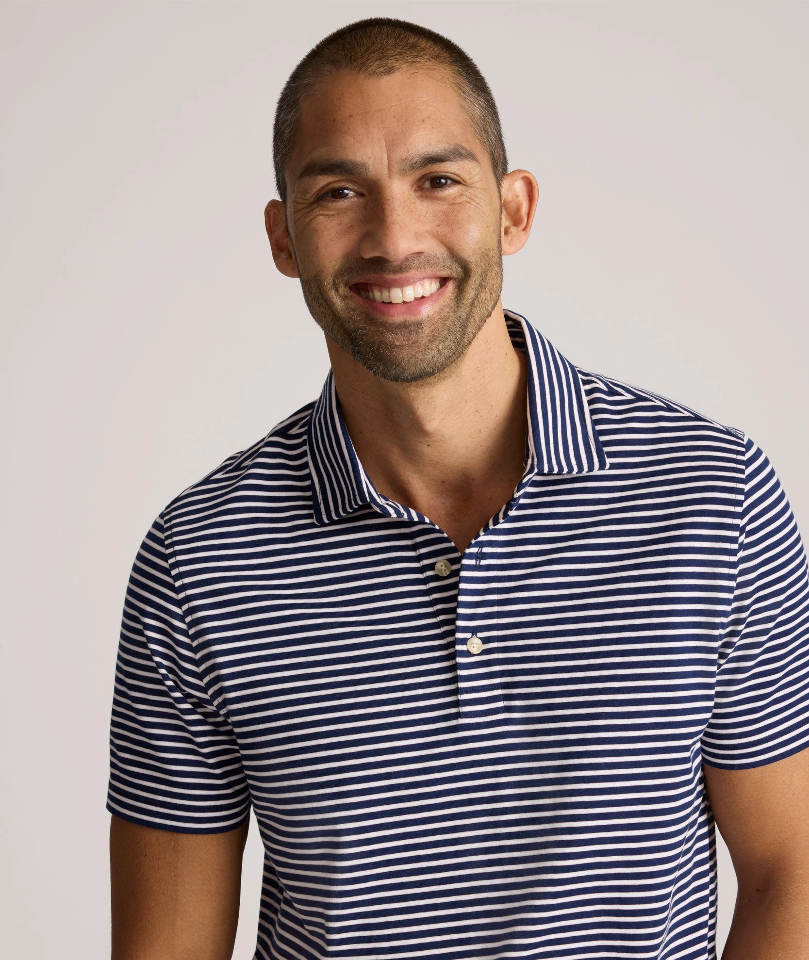 Everyday Fashion Durable Cotton Striped Jersey Performance Polo