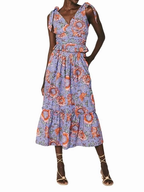 Henrietta Ankle Skirt In Manika Print Breezy Fit