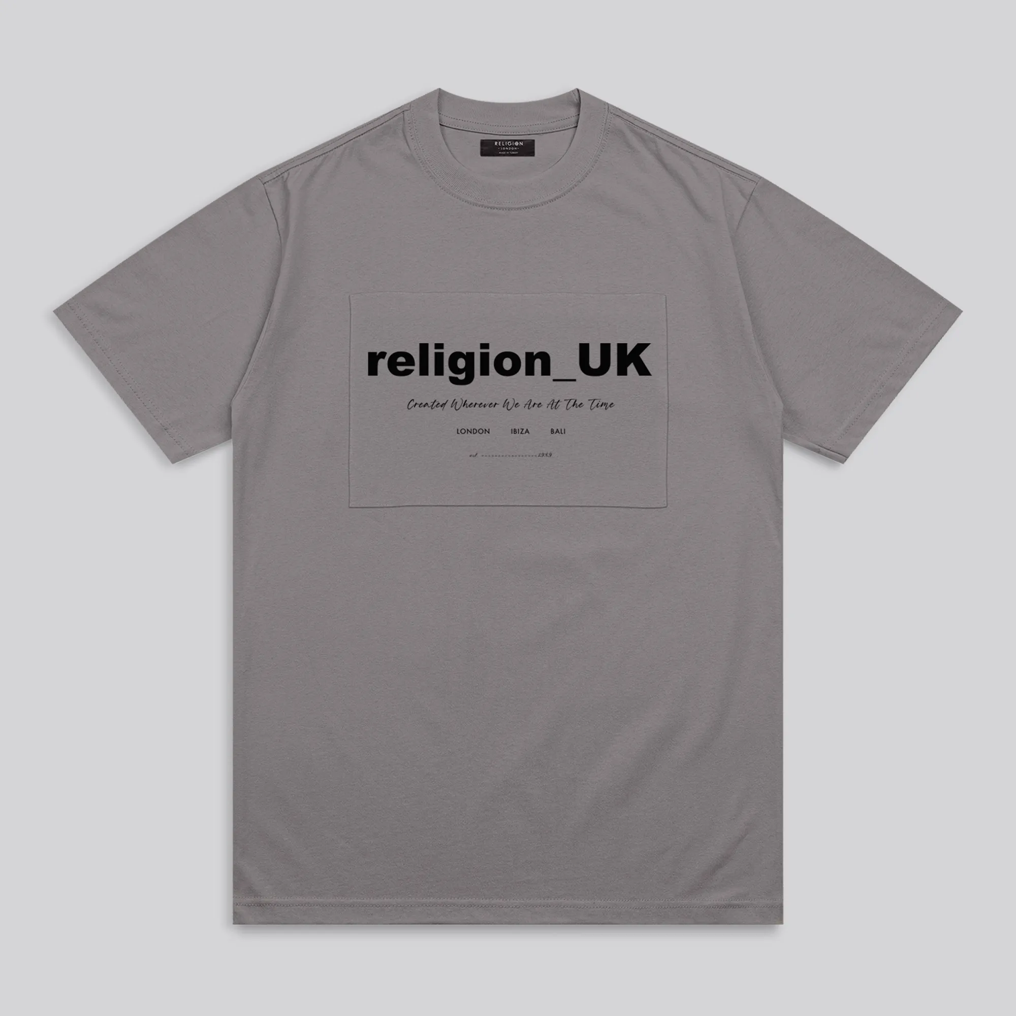 RELIGION UK T-SHIRT KHAKI LowImpact Manufacturing Complementary Colors