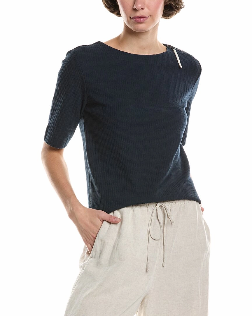 Ultimate Layer Lilla P Zippered Elbow Sleeve Crewneck Shirt