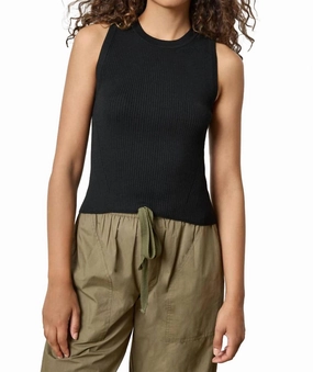 Winter Style Must-Have Short Perfect Tank Sweater In Black
