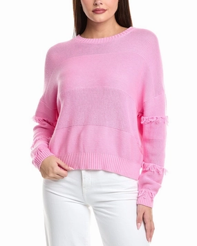 WISPR Boho Fringe Victory Silk-Blend Sweater Knit Perfection Modern Turtleneck Style