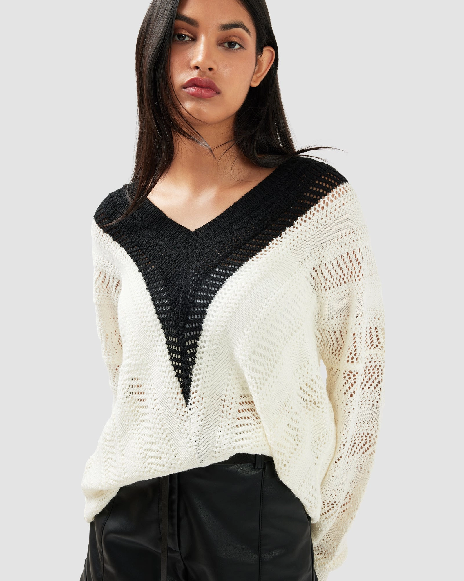 This Moment Oversized V Neck Knit Winter Layer Comfort Knit Piece
