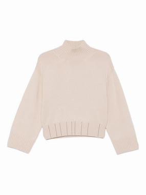 Cozy Basics Heathered Effect Fabiana Filippi Women's Sweaters Powder