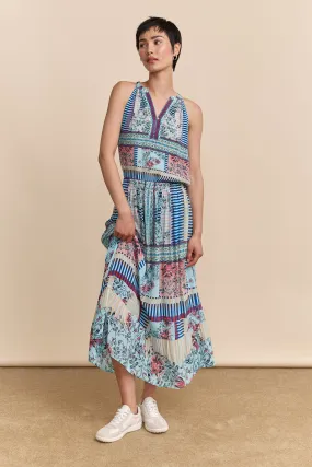 Sporty Edge Detachable Detail Printed skirt