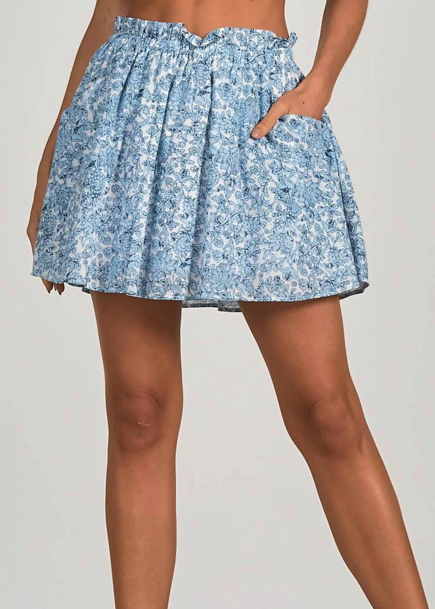 Evelyn Denim Mini Skirt Comfort Fit Statement Fashion