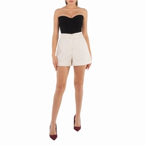 Self Portrait Ladies Cream Boucle Short City Look