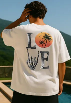 Modern innovation SUMMER LOVE OVERSIZED T-SHIRT OFF WHITE