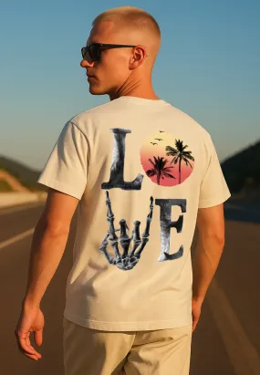 SUMMER LOVE REGULAR FIT T-SHIRT OFF WHITE Printed design