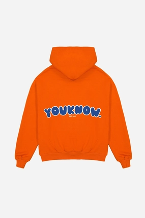 Sunsetszn Hoodie 2.0 | Orange Artistic Detail High-Quality Fabric