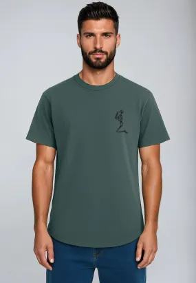 Slim Silhouette fade resistant color ESSENTIAL BIG SKELETON DARK METAL T-SHIRT