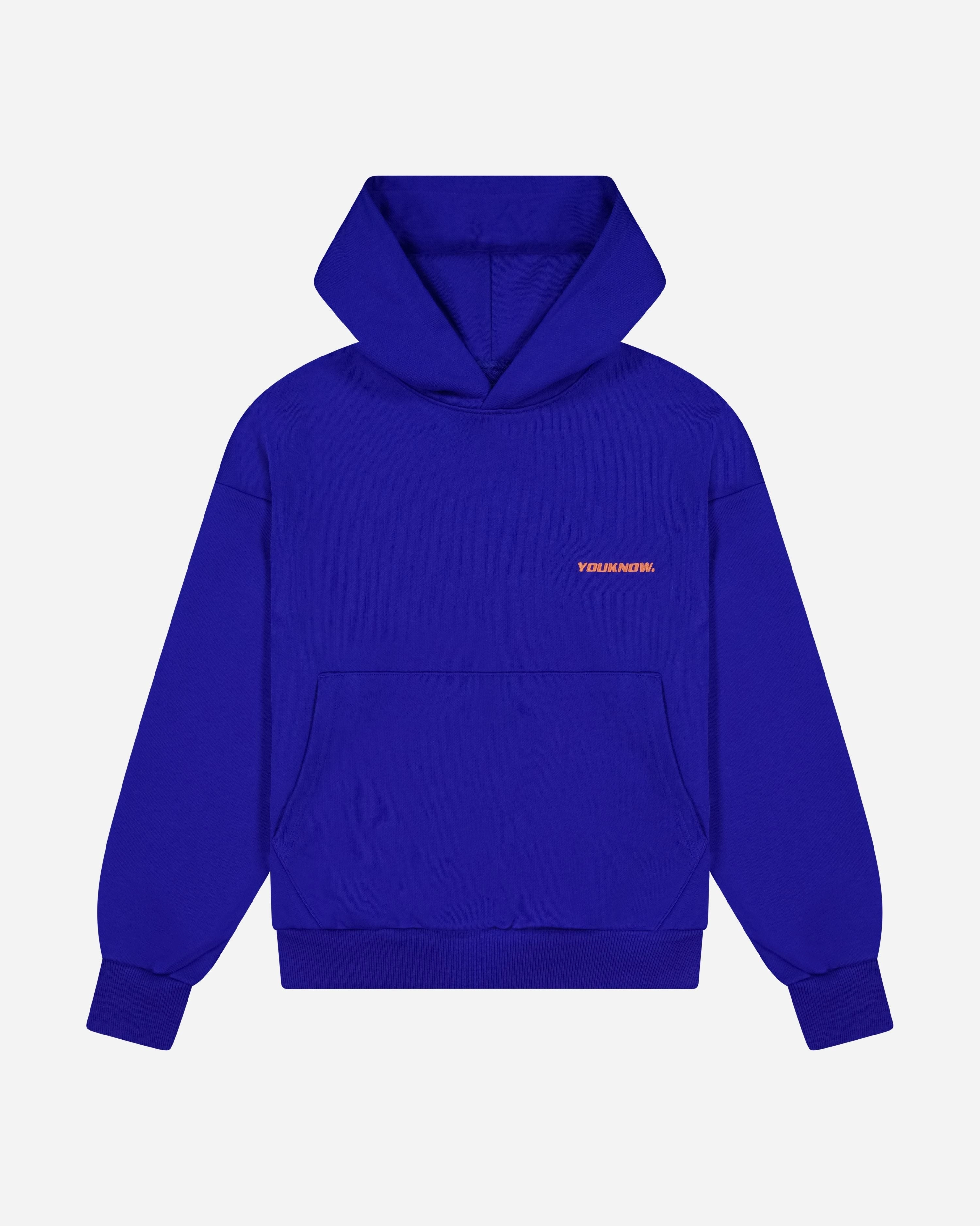 Comfort Wear Outline Icon Hoodie | Ultramarine