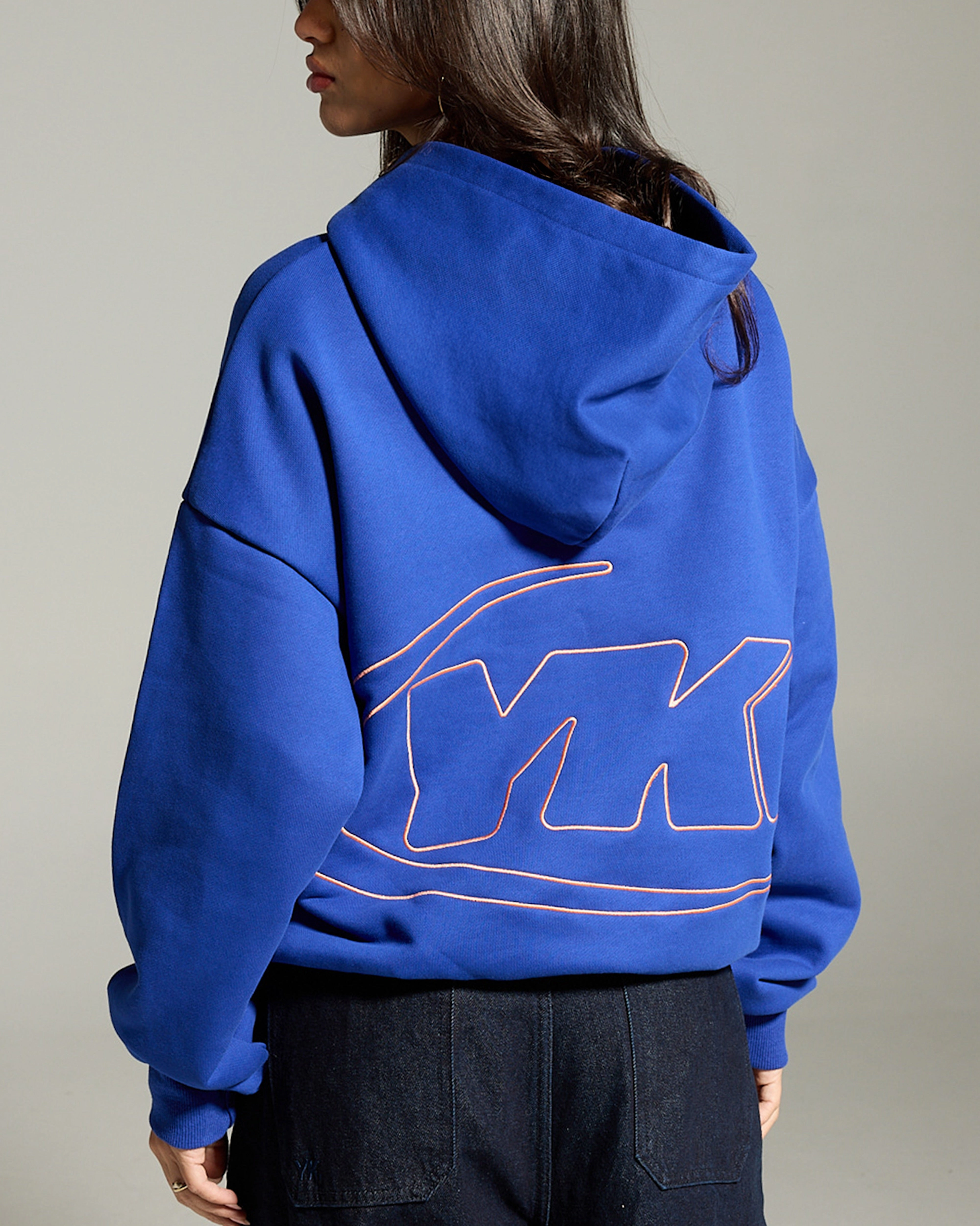 Pre Shrunk Fabric Outline Icon Hoodie | Ultramarine