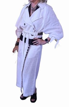 White Trouser/skirt Crisscross Back