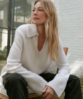 DoubleLayered Edging Cashmere Phoebe Polo