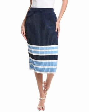 Trendy Mood Chill Mood T Tahari Ribbed Midi Skirt