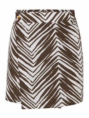 Cozy Feel Women's Wild Zebra Skirt In Brown