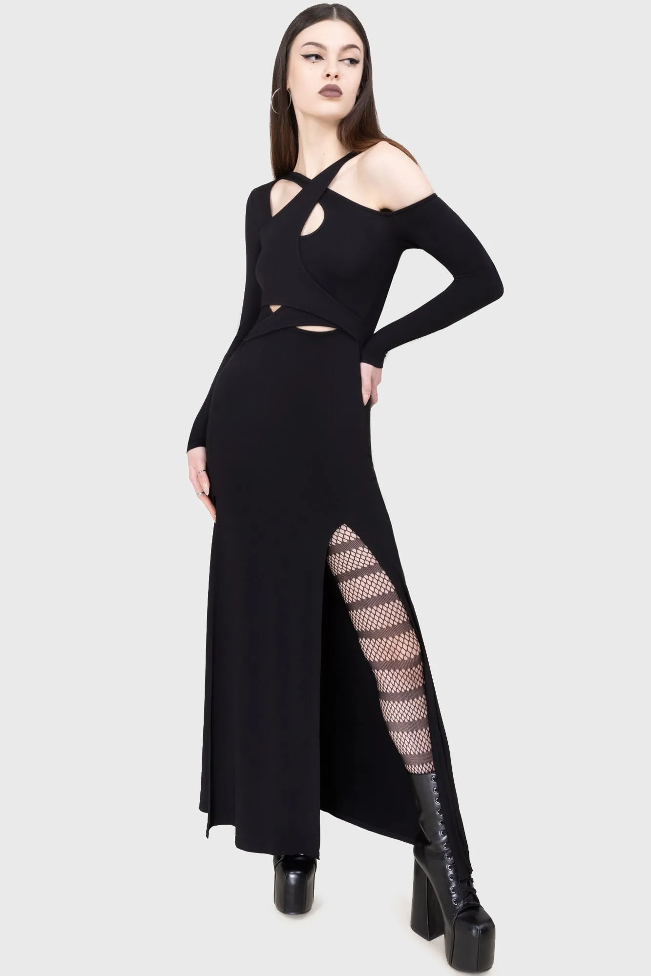 Chill Mode Elegant Fabric Uprising Dress