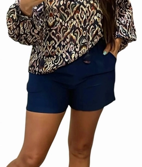 Tailored Shorts In Navy Versatile Styling