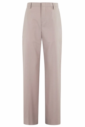Tailored Straight-Leg Trousers With Subtle Waistband Classic Fit Smart Casual