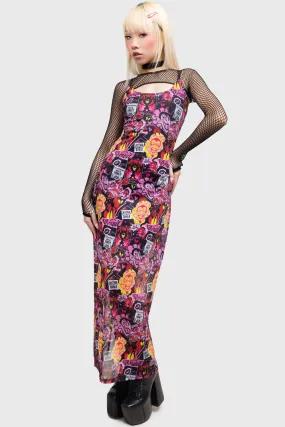 Vibrant Look Classic Touch Take Over Maxi Dress
