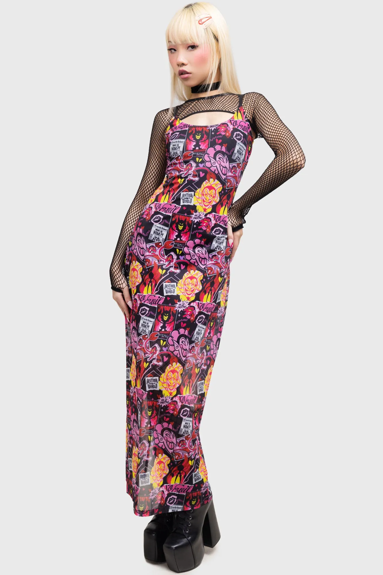 Vibrant Look Classic Touch Take Over Maxi Dress