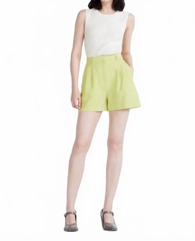 Talulah High Waist Shorts In Celery semi - formal event