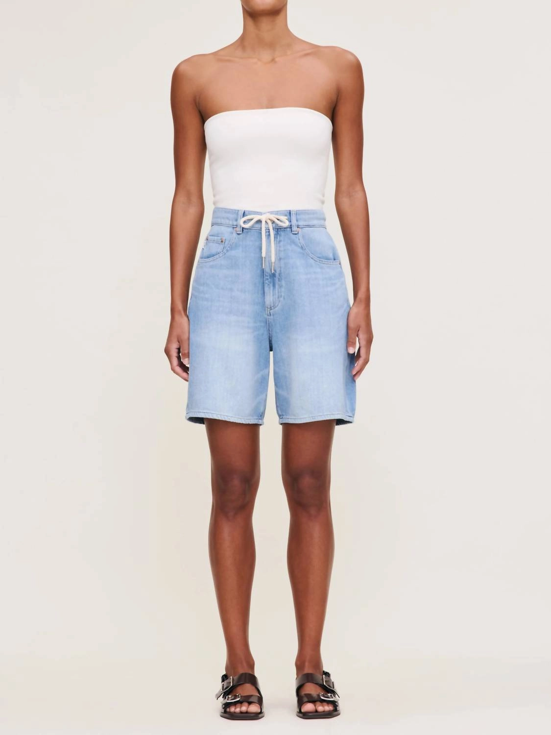 Taylor Drawstring High Rise 7" Short In Beachwave Adjustable drawstring