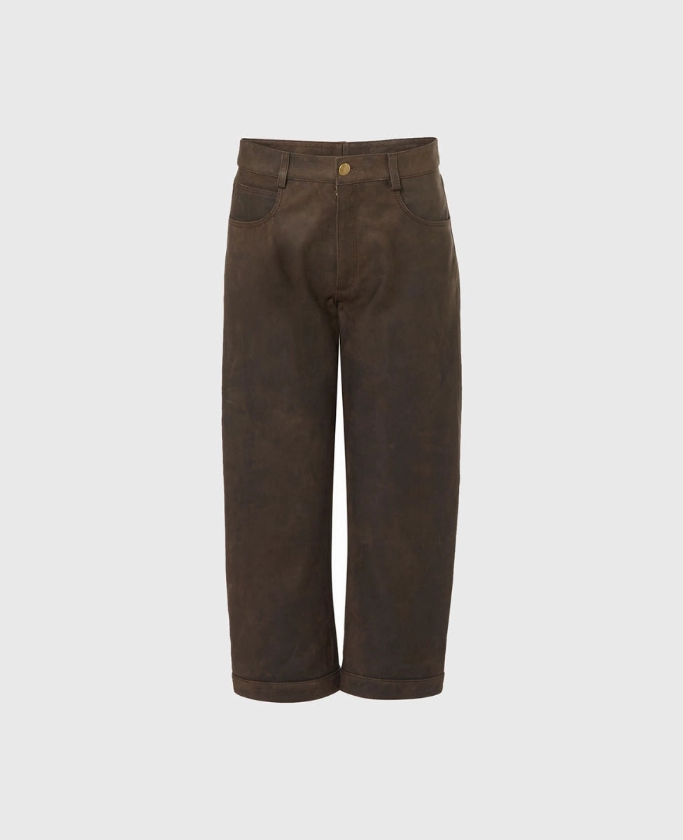 Nubuck Leather Breeks Tailored Wear Durable Stitching