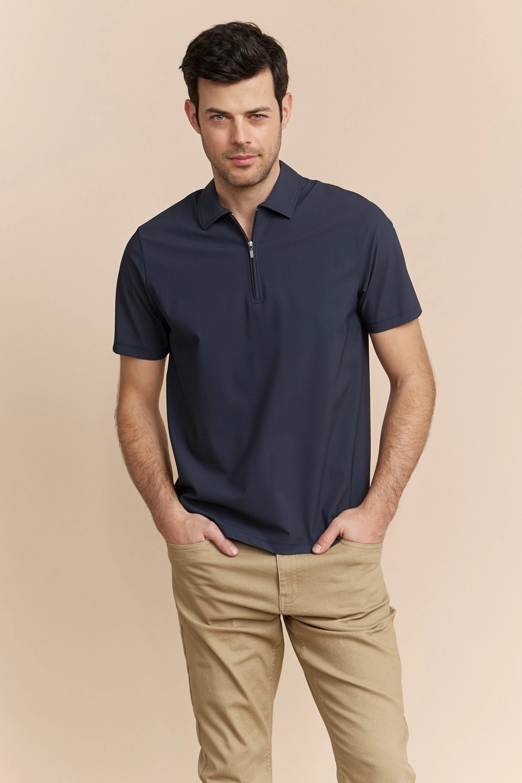 Tech zip polo shirt Outdoor Wear Modern Fit
