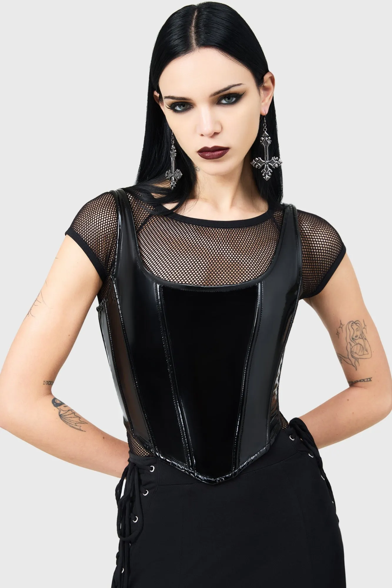 NonRestrictiveSilhouette Hypoallergenic fabric Stillness Corset Top