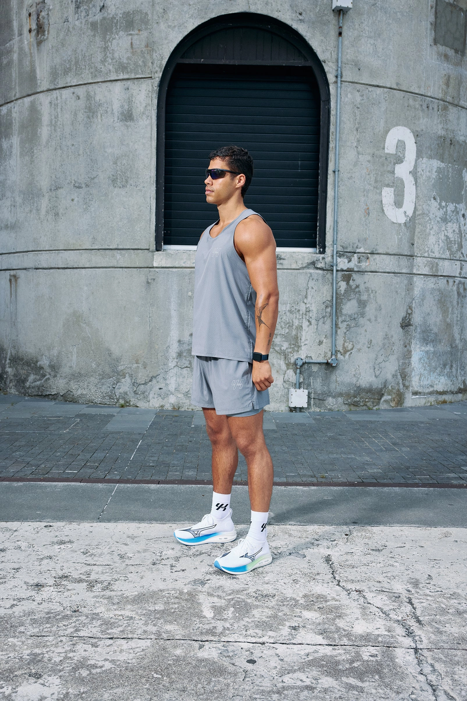 Chafe Resistant Edges Stylish Outfit YK Move Motion Running Shorts | Grey