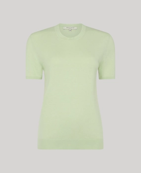 Versatile Layer Modern Casual Look Selina Short Sleeve Knitted Tee
