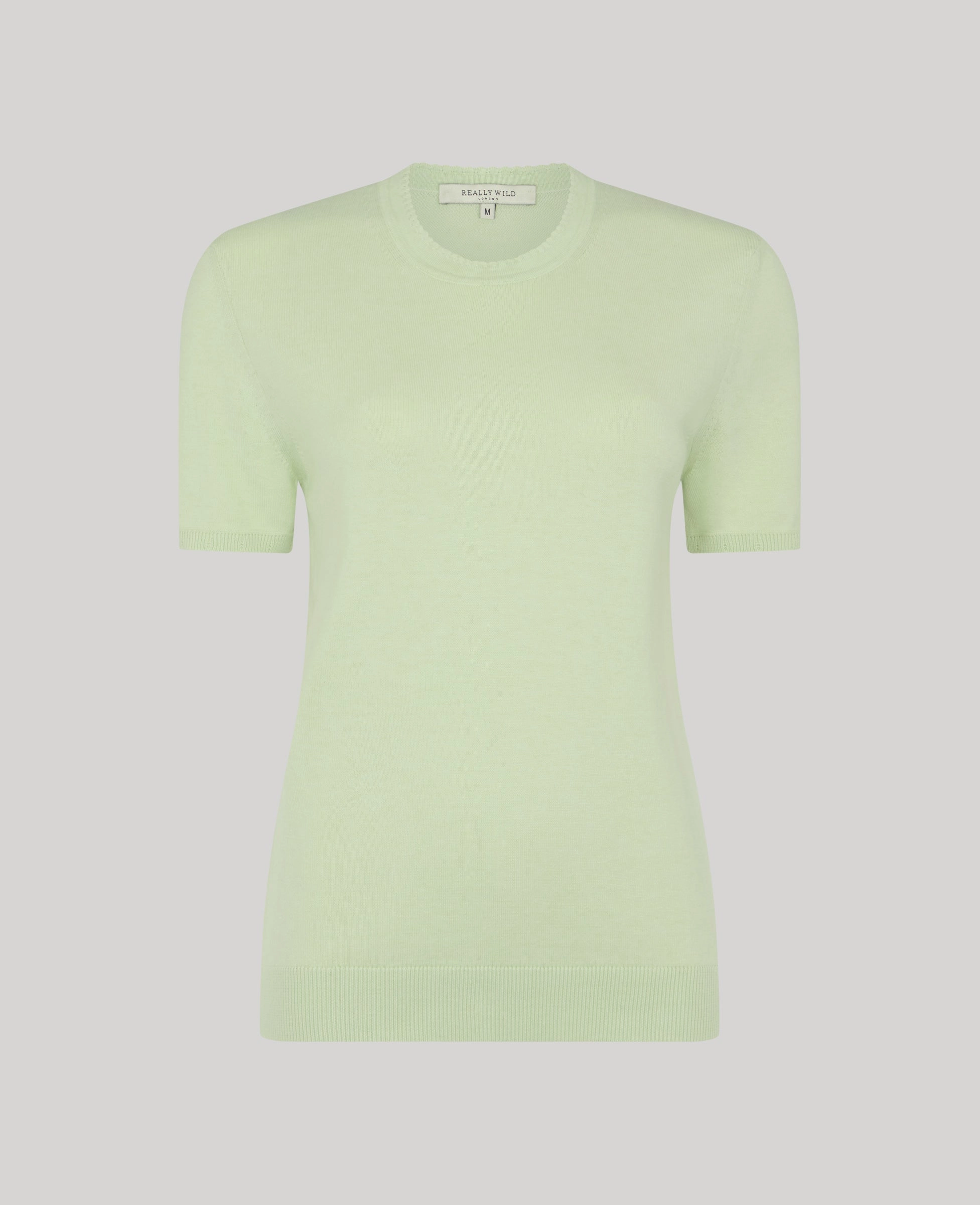 Versatile Layer Modern Casual Look Selina Short Sleeve Knitted Tee