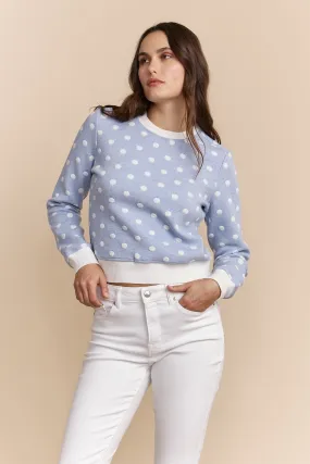 Textured polka-dot sweater Non-toxic Friction Free Inner Lining