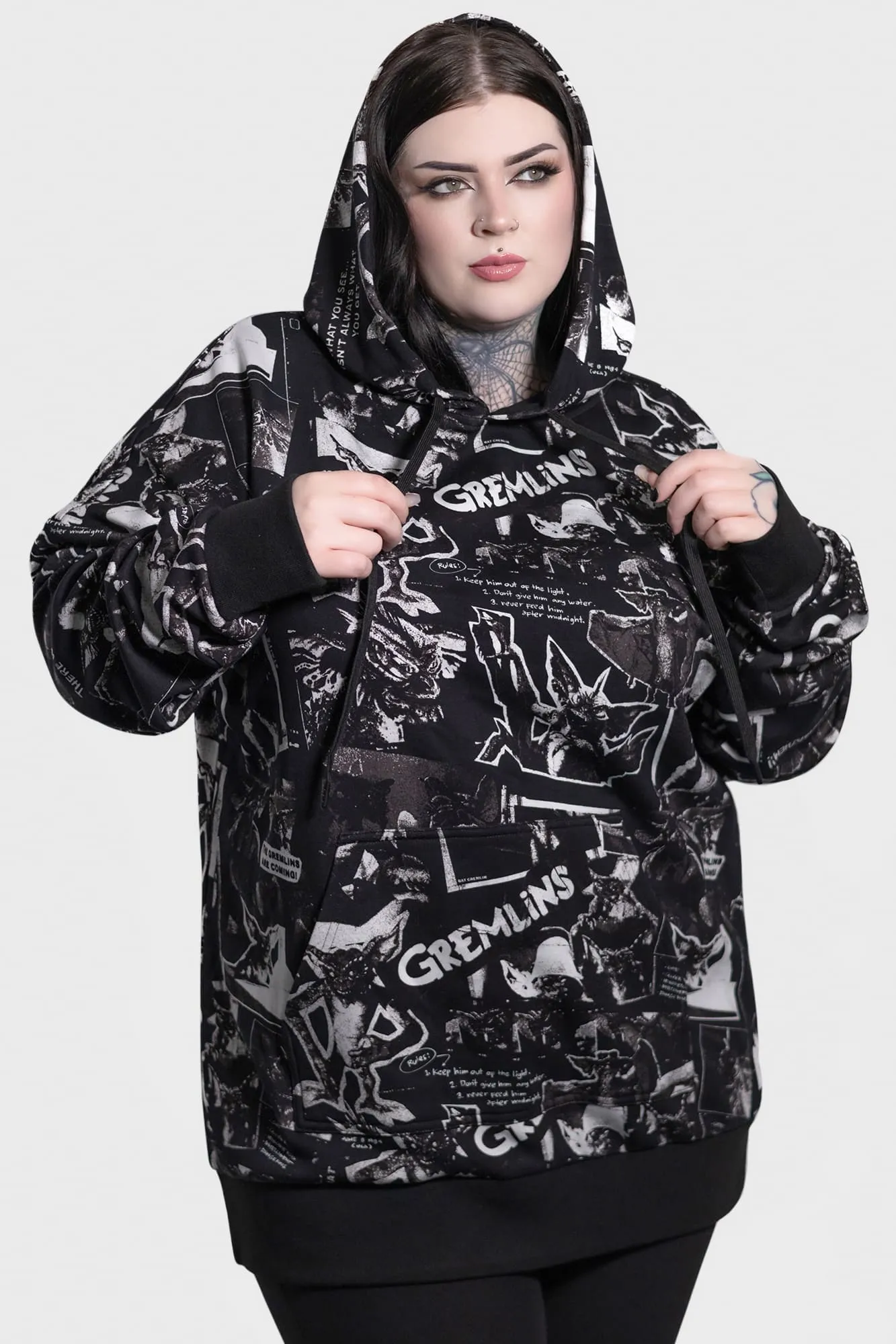 Drop Shoulder The Gremlins Are Coming Hoodie