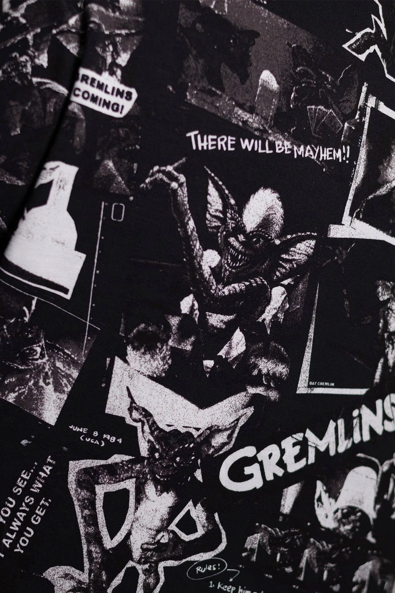 The Gremlins Are Coming Hoodie Flexible Hood Structure Fashion Motion