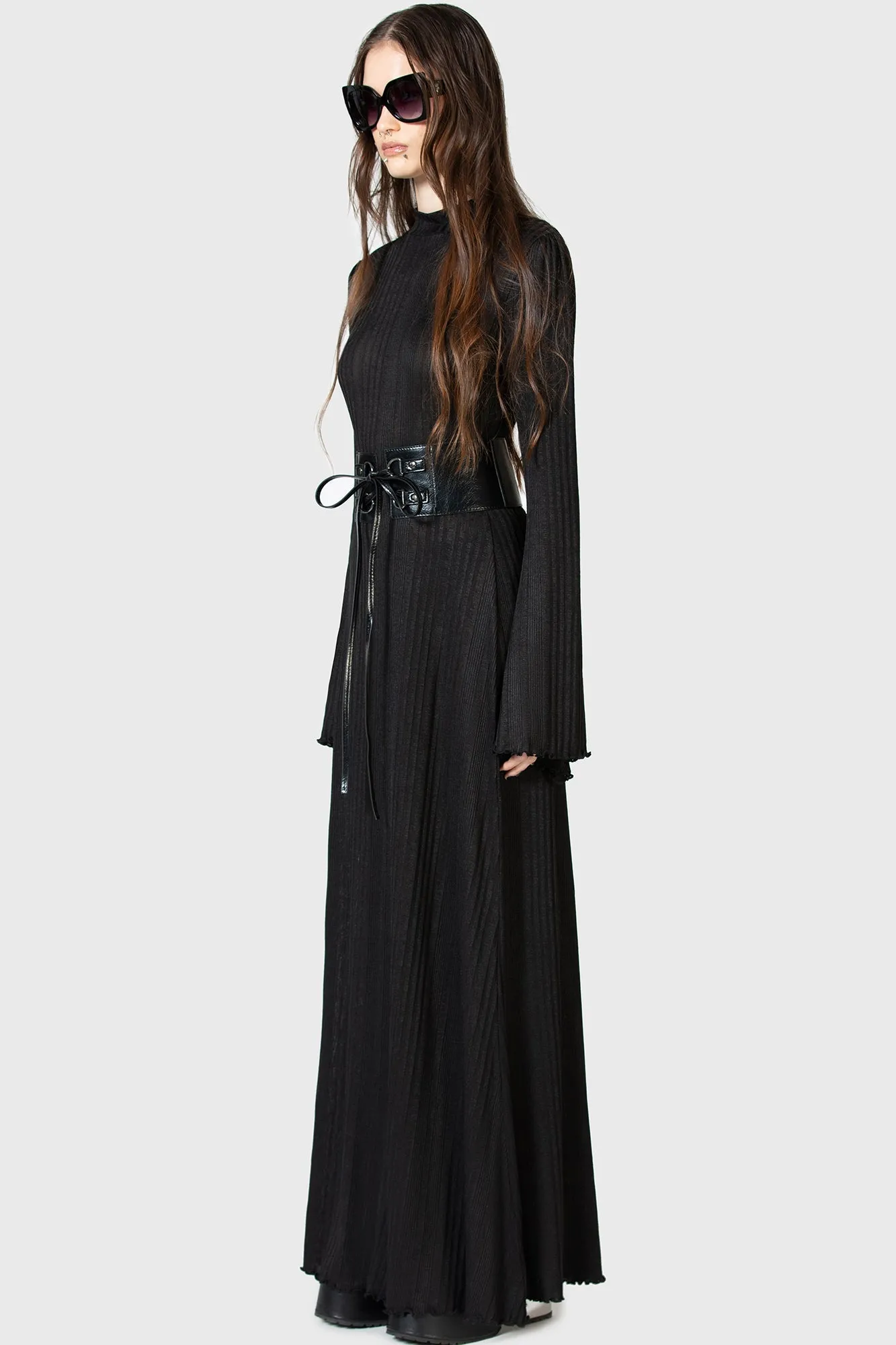 Drenched Grief Maxi Dress Flowy Layers Bold Touch